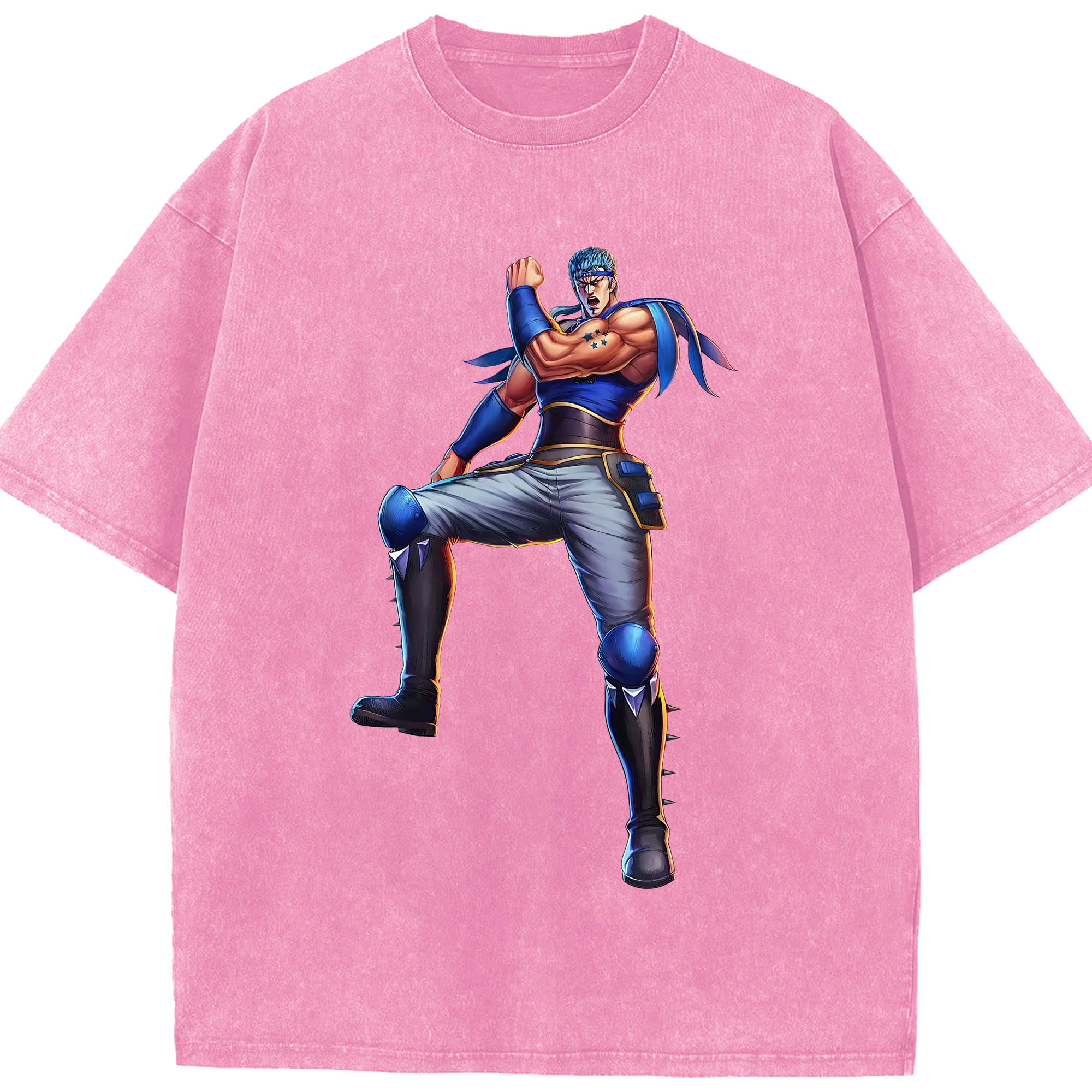 （画像用） 北斗の拳 Fist of the North Star 綿100% ヴィンテージ風 半袖Tシャツ（フロントプリント）